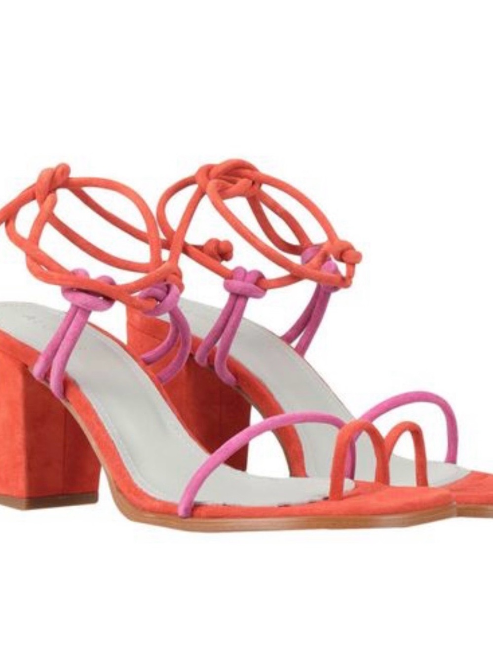 ALOHAS Grace Strappy Heeled Sandals EU 42 US 11 Leather Block Heel